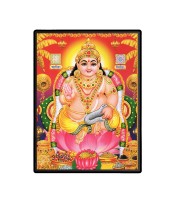 Kubera Laminated Photo  - 5x7 Inches, Divine Blessings for Home & Office and Temple Decoration