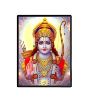 Sri Ram Laminated Photo  - 5x7 Inches, Divine Blessings for Home & Office and Temple Decoration