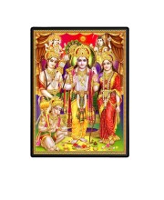 Sri Ram Darbar Laminated Photo  - 5x7 Inches, Divine Blessings for Home & Office and Temple Decoration