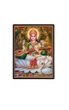 Maa Saraswati Laminated Photo - 5x7 Inches, Divine Blessings for Home & Office and Temple Decoration Maa Saraswati Laminated Photo - 5x7 Inches, Divine Blessings for Home & Office and Temple Decoration