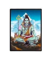Shiva Laminated Photo  - 5x7 Inches, Divine Blessings for Home & Office and Temple Decoration