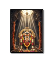 Lord Tirupati Balaji Laminated Photo  - 5x7 Inches, Divine Blessings for Home & Office and Temple Decoration