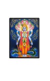 Vishnu  Laminated Photo  - 5x7 Inches, Divine Blessings for Home & Office and Temple Decoration