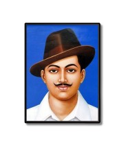 Bhagat Singh Laminated Photo  - 5x7 Inches, Divine Blessings for Home & Office and Temple Decoration