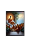 Buddha Laminated Photo  - 5x7 Inches, Divine Blessings for Home & Office and Temple Decoration