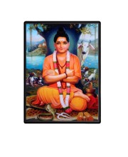 Dattatreya  Laminated Photo  - 5x7 Inches, Divine Blessings for Home & Office and Temple Decoration