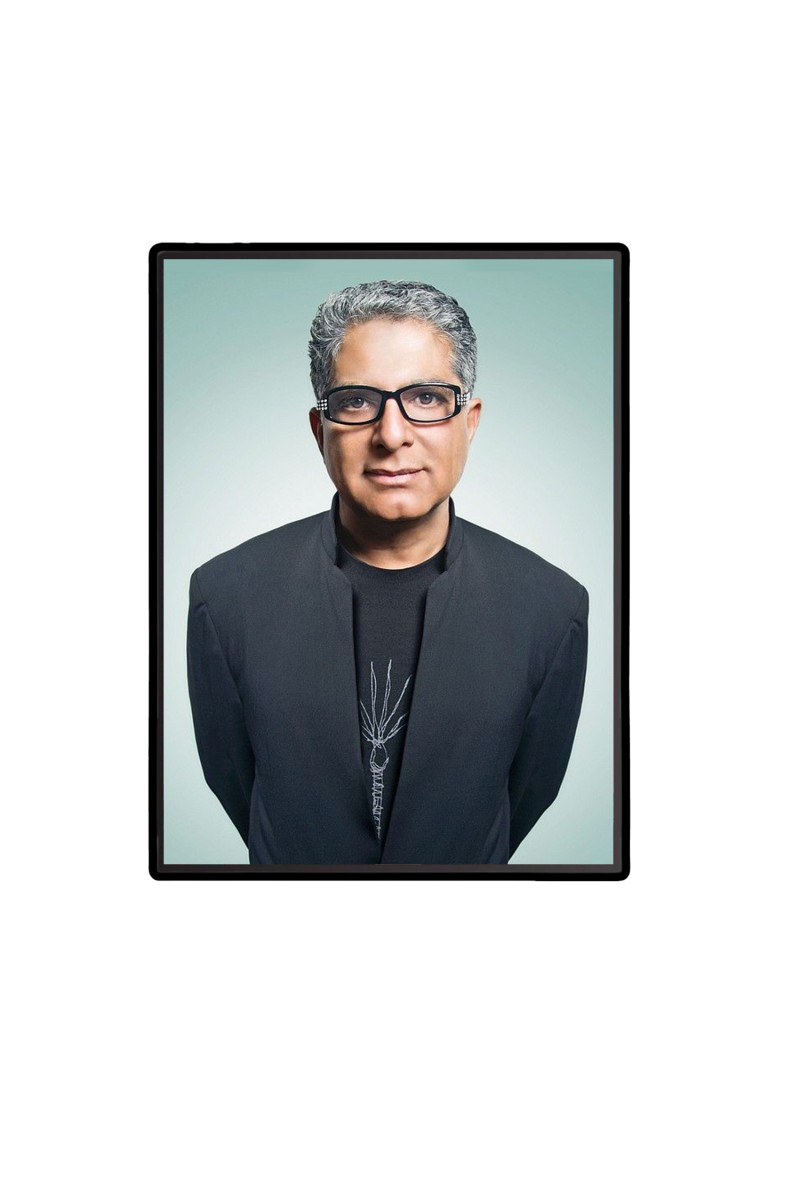 Deepak Chopra Laminated Photo  - 5x7 Inches, Divine Blessings for Home & Office and Temple Decoration