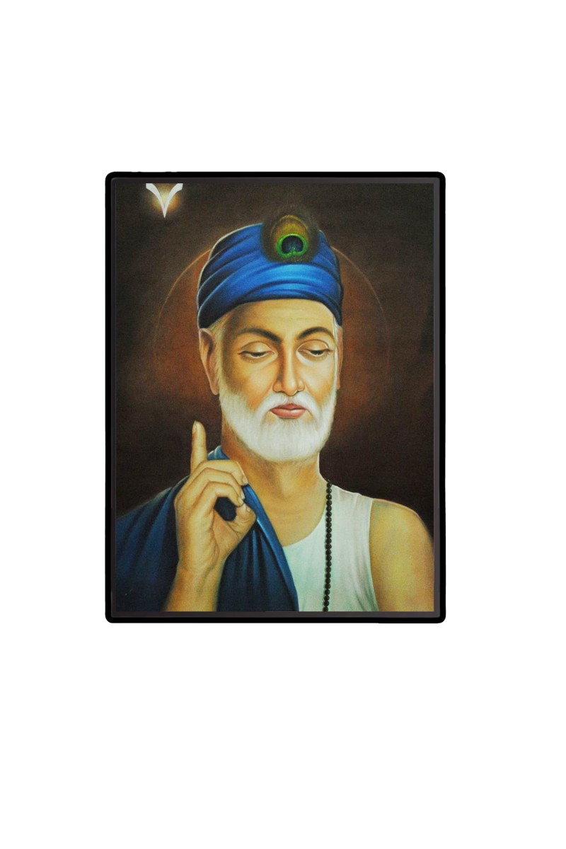 Kabir Das Laminated Photo  - 5x7 Inches, Divine Blessings for Home & Office and Temple Decoration