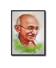 Mahatma Gandhi  Laminated Photo  - 5x7 Inches, Divine Blessings for Home & Office and Temple Decoration