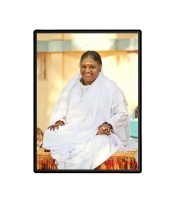 Mata Amritanandamayi (Amma) Laminated Photo  - 5x7 Inches, Divine Blessings for Home & Office and Temple Decoration