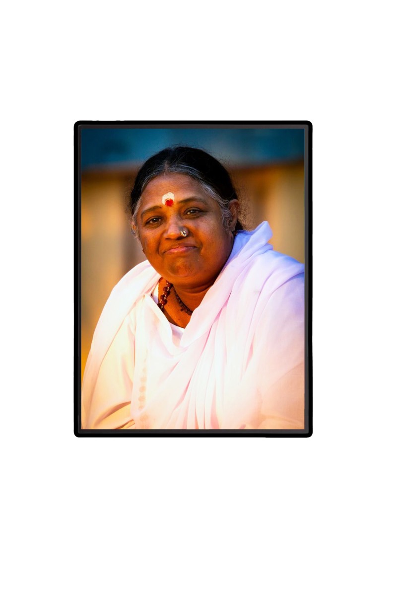 Mata Amritanandamayi (Amma) Laminated Photo  - 5x7 Inches, Divine Blessings for Home & Office and Temple Decoration