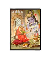 Meeraa bai Laminated Photo  - 5x7 Inches, Divine Blessings for Home & Office and Temple Decoration