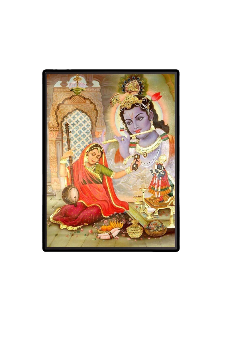 Meeraa bai Laminated Photo  - 5x7 Inches, Divine Blessings for Home & Office and Temple Decoration