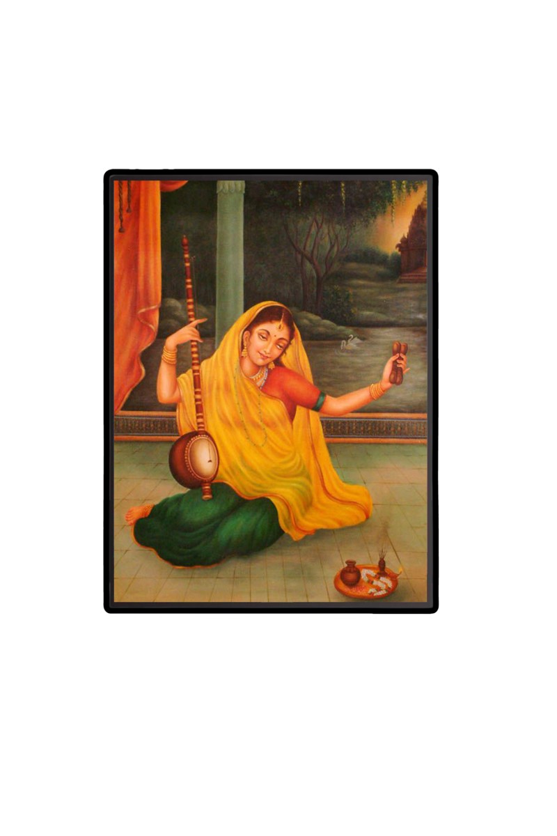 Meeraa bai Laminated Photo  - 5x7 Inches, Divine Blessings for Home & Office and Temple Decoration