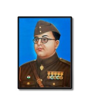 Netaji Subhash Candra Bosee  Laminated Photo  - 5x7 Inches, Divine Blessings for Home & Office and Temple Decoration