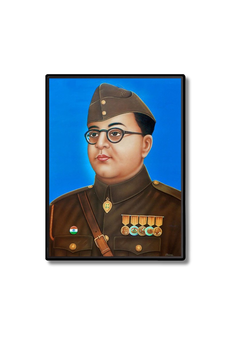 Netaji Subhash Candra Bosee  Laminated Photo  - 5x7 Inches, Divine Blessings for Home & Office and Temple Decoration