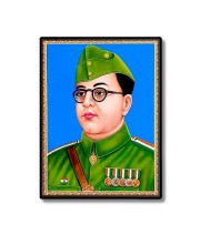Netaji Subhash Candra Bosee  Laminated Photo  - 5x7 Inches, Divine Blessings for Home & Office and Temple Decoration