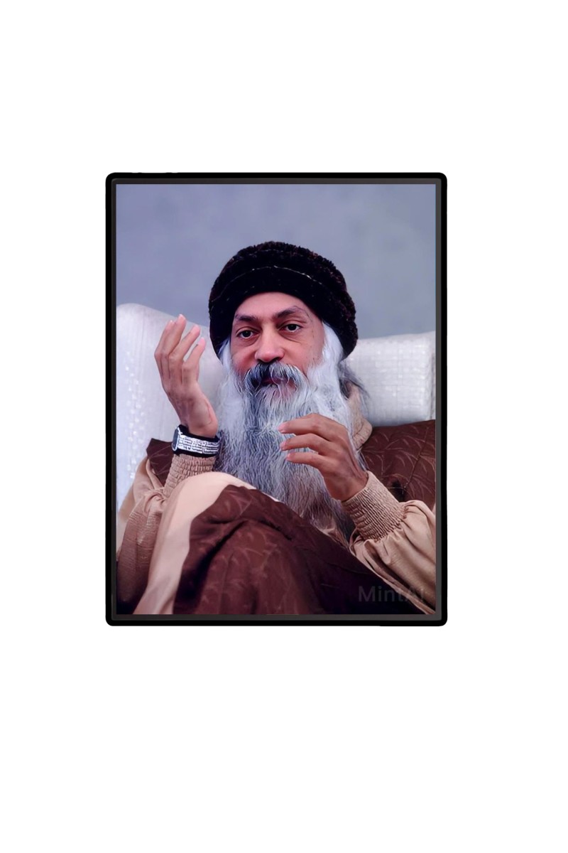 Osho  Laminated Photo  - 5x7 Inches, Divine Blessings for Home & Office and Temple Decoration