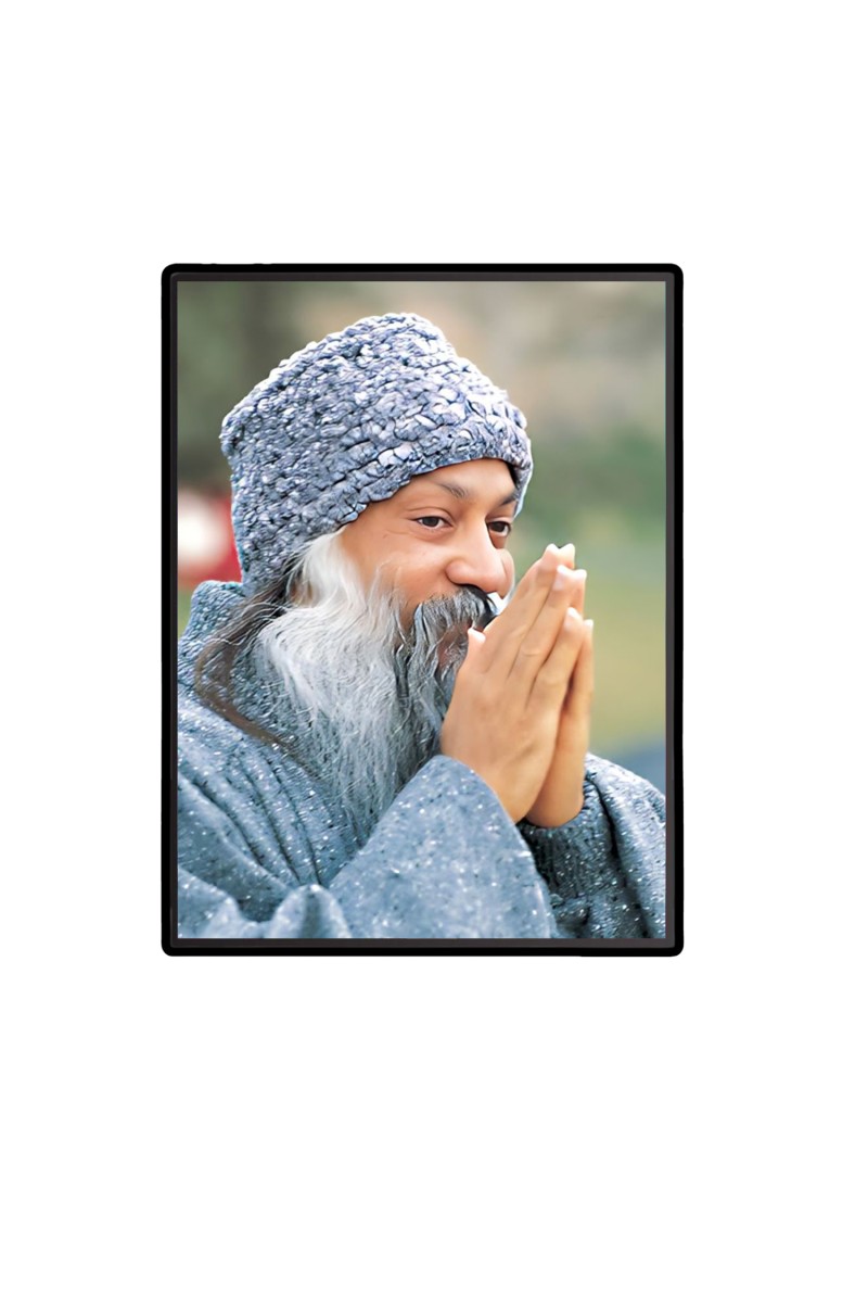 Osho  Laminated Photo  - 5x7 Inches, Divine Blessings for Home & Office and Temple Decoration