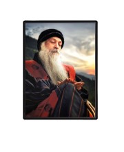 Osho  Laminated Photo  - 5x7 Inches, Divine Blessings for Home & Office and Temple Decoration
