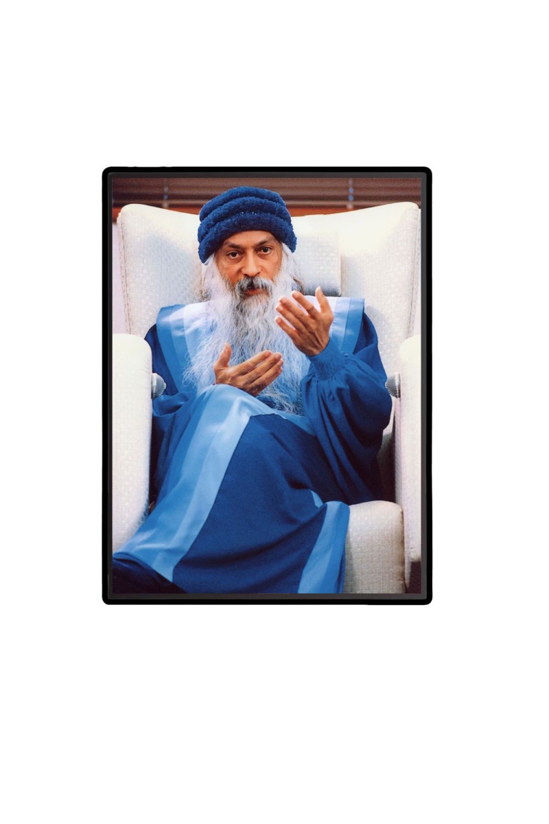 Osho  Laminated Photo  - 5x7 Inches, Divine Blessings for Home & Office and Temple Decoration