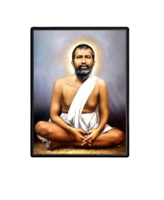 Sri Ramakrishna Paramahansa Laminated Photo  - 5x7 Inches, Divine Blessings for Home & Office and Temple Decoration