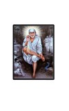 Sai Baba Laminated Photo - 5x7 Inches, Divine Blessings for Home & Office and Temple Decoration Sai Baba Laminated Photo - 5x7 Inches, Divine Blessings for Home & Office and Temple Decoration