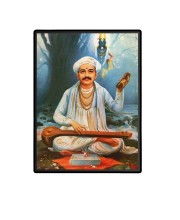 Saint TukaSri Ram Laminated Photo  - 5x7 Inches, Divine Blessings for Home & Office and Temple Decoration