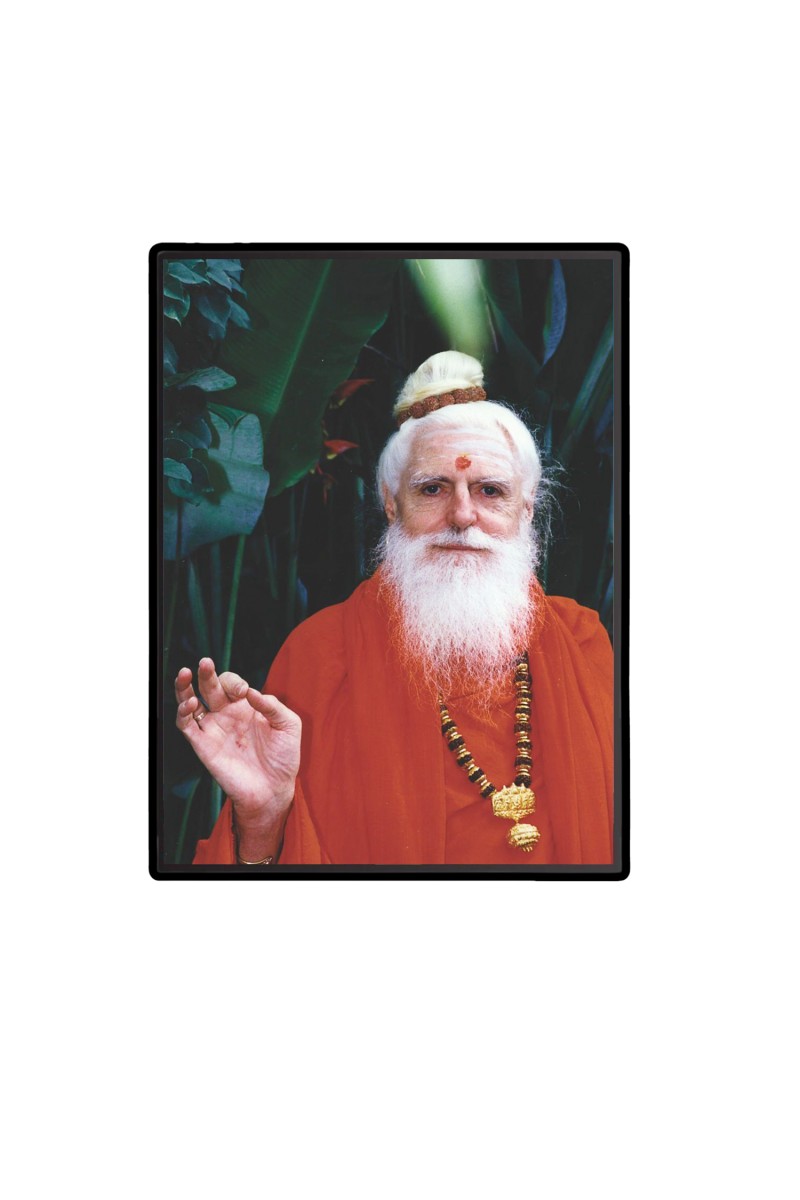 Satguru Sivaya Subramuniyaswami Laminated Photo  - 5x7 Inches, Divine Blessings for Home & Office and Temple Decoration