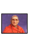 Swami Avdheshanand Giri Laminated Photo  - 5x7 Inches, Divine Blessings for Home & Office and Temple Decoration