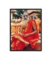 Swami Chinmayananda  Laminated Photo  - 5x7 Inches, Divine Blessings for Home & Office and Temple Decoration