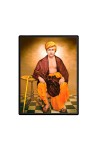 Swami Dayananda Maa Saraswati Laminated Photo  - 5x7 Inches, Divine Blessings for Home & Office and Temple Decoration