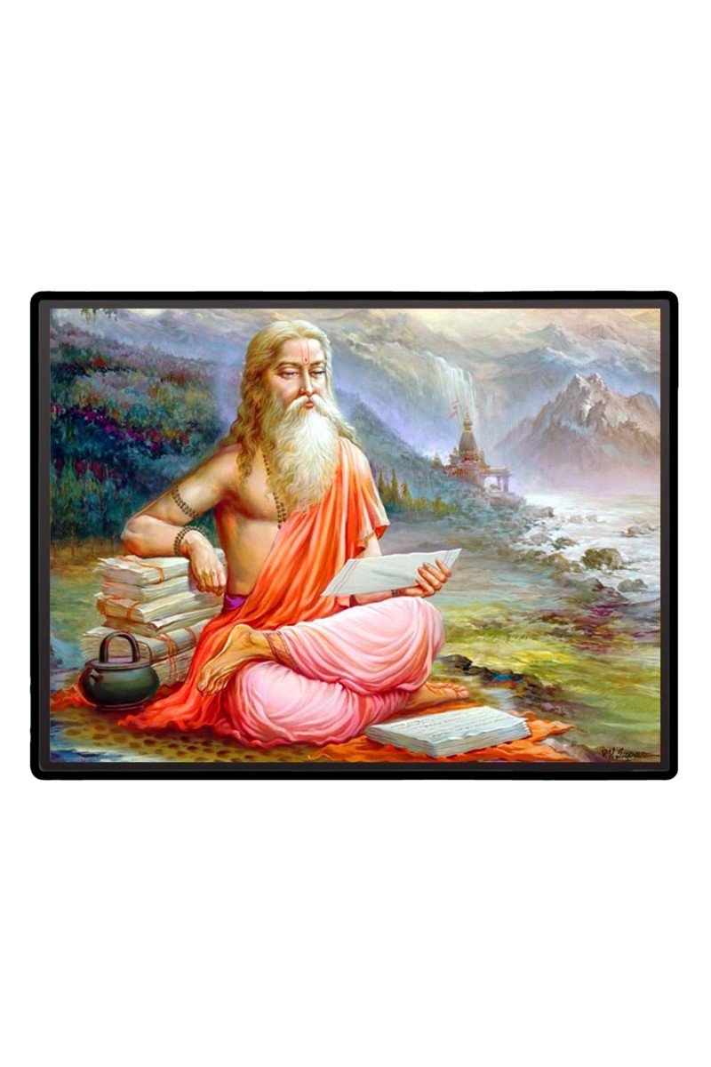 Vyasa  Laminated Photo  - 5x7 Inches, Divine Blessings for Home & Office and Temple Decoration