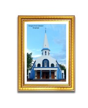 Alangara Annai Cathedral Church Church Photo Frame, 10x14 Inches Beautiful Elegant Framed Wall Art of Iconic Cathedral Alangara Annai Cathedral Church Church Photo Frame, 10x14 Inches Beautiful Elegant Framed Wall Art of Iconic Cathedral