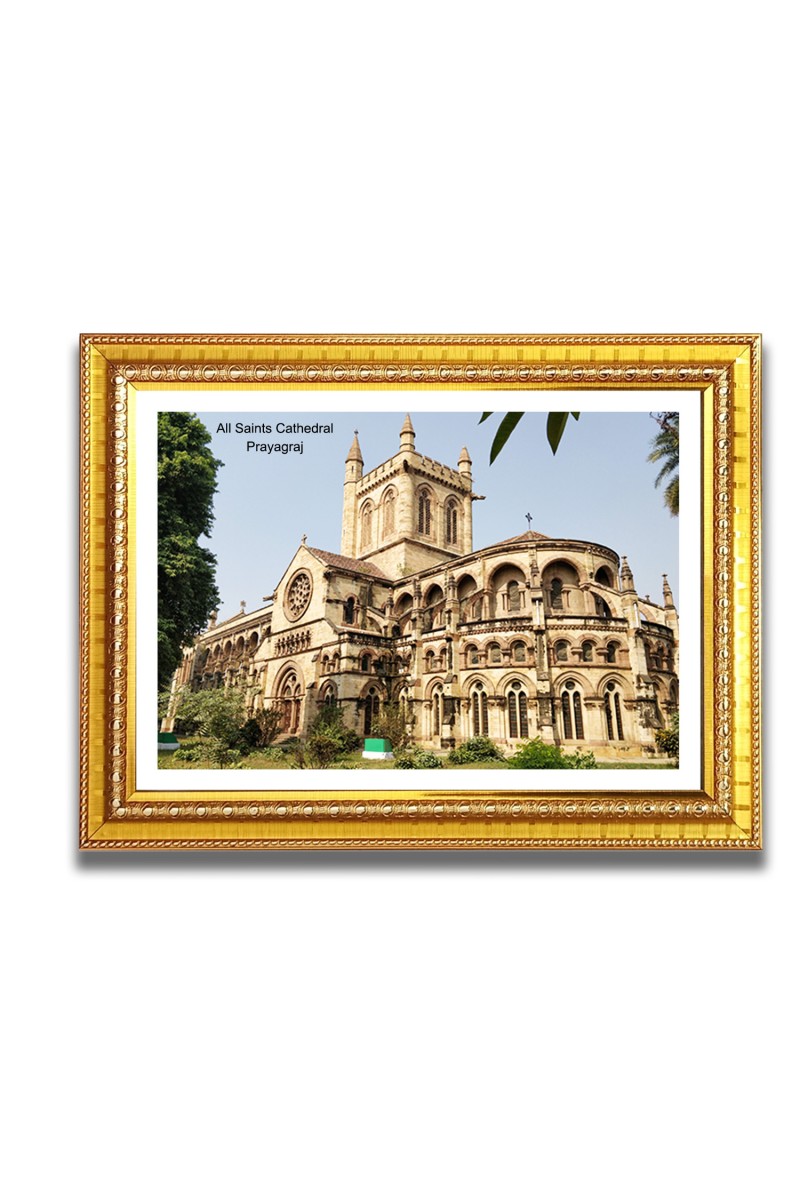 All Saints Cathedral  Church Church Photo Frame, 10x14 Inches Beautiful Elegant Framed Wall Art of Iconic Cathedral