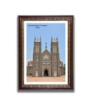 Arthunkal Basilica Church Church Photo Frame, 10x14 Inches Beautiful Elegant Framed Wall Art of Iconic Cathedral Arthunkal Basilica Church Church Photo Frame, 10x14 Inches Beautiful Elegant Framed Wall Art of Iconic Cathedral