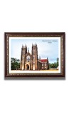 Arthunkal Basilica Church Church Photo Frame, 10x14 Inches Beautiful Elegant Framed Wall Art of Iconic Cathedral