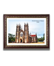 Arthunkal Basilica Church Church Photo Frame, 10x14 Inches Beautiful Elegant Framed Wall Art of Iconic Cathedral Arthunkal Basilica Church Church Photo Frame, 10x14 Inches Beautiful Elegant Framed Wall Art of Iconic Cathedral