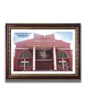 Cathedral of Our Lady of the Annunciation Church Church Photo Frame, 10x14 Inches Beautiful Elegant Framed Wall Art of Iconic Cathedral