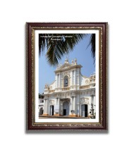 Immaculate Conception Cathedral  Church Church Photo Frame, 10x14 Inches Beautiful Elegant Framed Wall Art of Iconic Cathedral