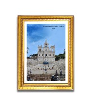 Immaculate Conception  Church Church Photo Frame, 10x14 Inches Beautiful Elegant Framed Wall Art of Iconic Cathedral