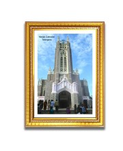 Medak Cathedral  Church Church Photo Frame, 10x14 Inches Beautiful Elegant Framed Wall Art of Iconic Cathedral