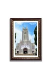 Medak Cathedral  Church Church Photo Frame, 10x14 Inches Beautiful Elegant Framed Wall Art of Iconic Cathedral