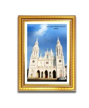 Our Lady of Dolours Church Church Church Photo Frame, 10x14 Inches Beautiful Elegant Framed Wall Art of Iconic Cathedral