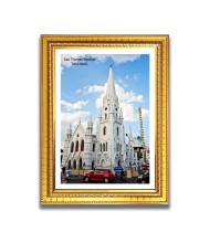 San Thomas Basilica  Church Church Photo Frame, 10x14 Inches Beautiful Elegant Framed Wall Art of Iconic Cathedral