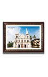 Santa Cruz Basilica Church Church Photo Frame, 10x14 Inches Beautiful Elegant Framed Wall Art of Iconic Cathedral
