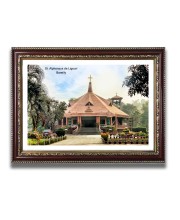 St. Alphonsus de Ligouri Church Church Photo Frame, 10x14 Inches Beautiful Elegant Framed Wall Art of Iconic Cathedral