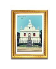 St. Francis Church Church Church Photo Frame, 10x14 Inches Beautiful Elegant Framed Wall Art of Iconic Cathedral