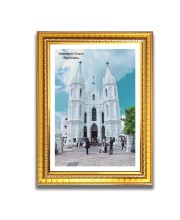 Velankanni Church  Church Church Photo Frame, 10x14 Inches Beautiful Elegant Framed Wall Art of Iconic Cathedral