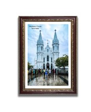 Velankanni Church  Church Church Photo Frame, 10x14 Inches Beautiful Elegant Framed Wall Art of Iconic Cathedral